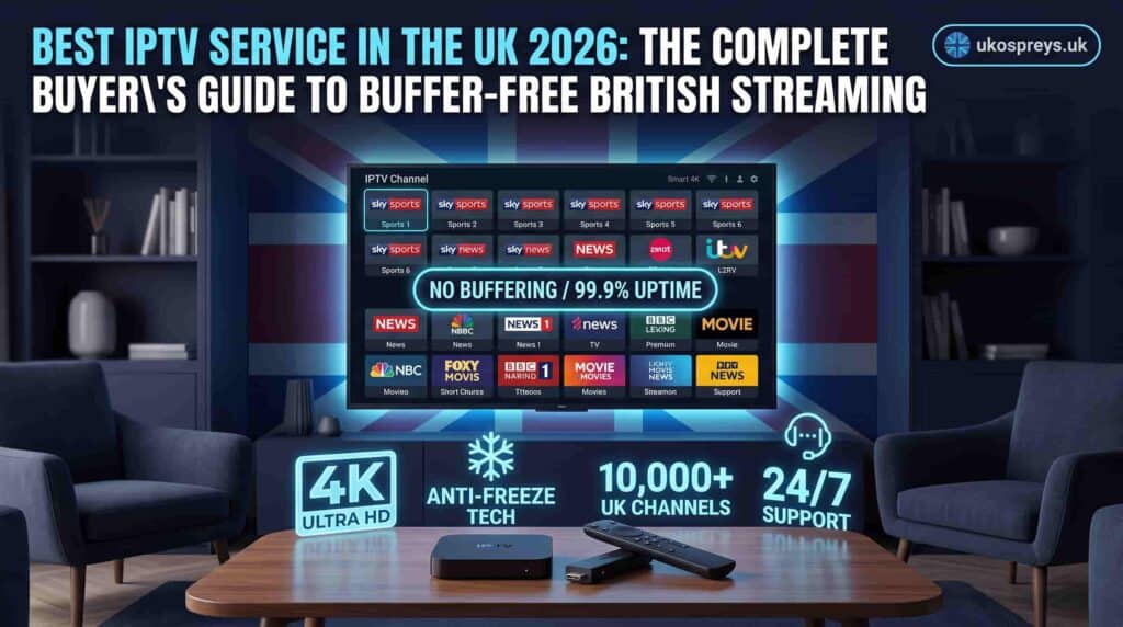 Best IPTV service UK 2026 - 4K British streaming on Smart TV